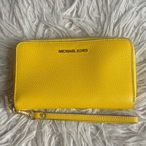 Michael Kors Vibrant Yellow Wallet/Wristlet